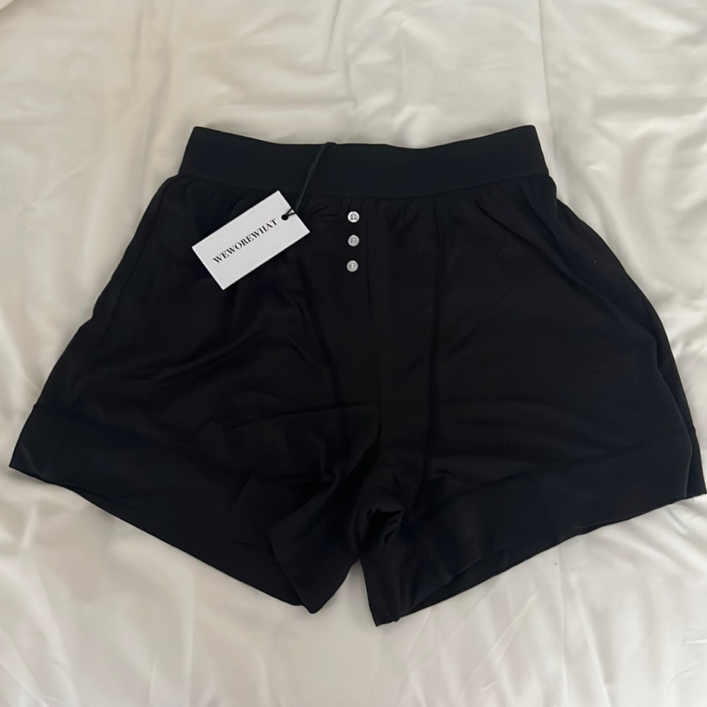 NWT WeWoreWhat Black Jersey Boxer Short